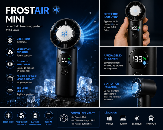 FrostAir Mini™ | Ventilateur Portable Rafraîchissant